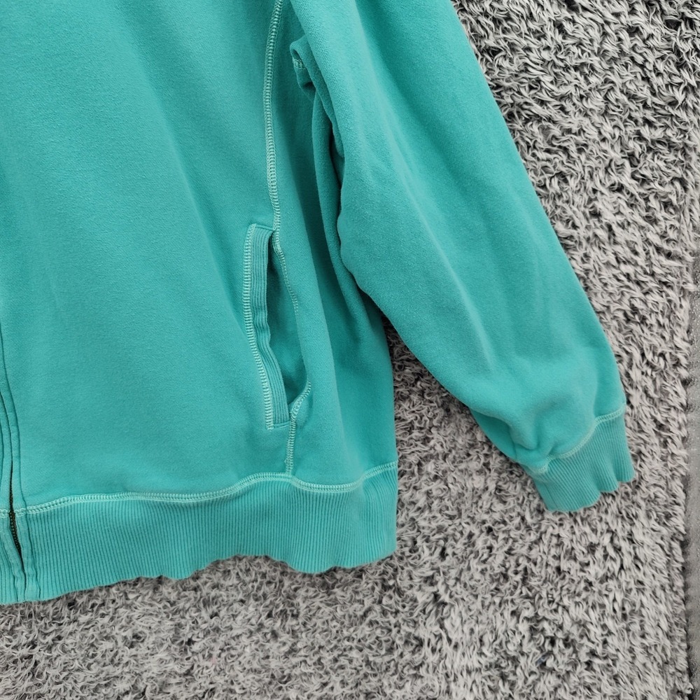 Life is Good Women Gorpcore Granola Zip Hoodie XXL Teal Relaxed Fit Fleece Logo - Picture 11 of 16